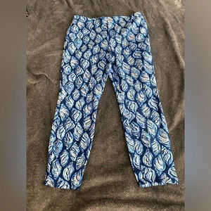 Lilly Pulitzer Keliani Stretch Pants Size 14 High Tide Navy